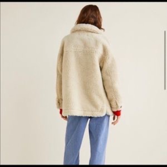 MNG by Mango Baloo Teddy Sherpa Shearling Coat Jacket - Picture 5 of 14